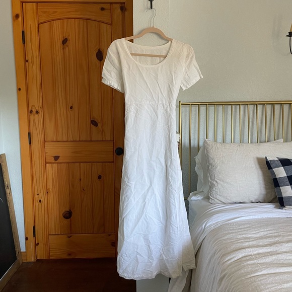 Dresses Vintage White Linen Dress Poshmark